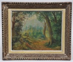 LEVINO FANZERES (1884/1956),  Floresta, o.s.m., 32 x 39cm, assinado.