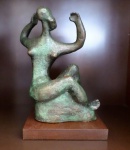 SONIA EBLING,  Fiorella, escultura em bronze, 23cm, assinada, numerada 2446, série documentada no site oficial da artista
