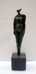 CALABRONE, figura feminina, escultura em bronze, 27cm com a base, assinada e numerada 014