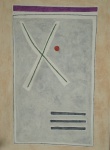 TITO DE ALENCASTRO, "Pintura 445", o.s.t., 90x60cm, assinado e datado 1987.