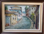 ONIL DE MELLO (1949), Ouro Preto, o.s.t.,  50 x 70cm, assinado e datado 1980, no estado.