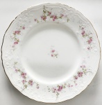 John maddock & Sons - Prato decorativo de coleção de porcelana inglesa na tonalidade creme com desenhos florais, aprox. 20,5 cm de diâmetro 