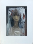 Armando Sendin - guache sobre papel - A noiva - 50 x 40 cm