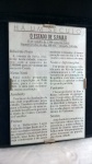 Publicação Impressa "O Estado de São Paulo" Há 1 Século (15/01/1900), aprox. 15 x 10cm, vidro e metal, segue em estojo aveludado, com marcas do tempo