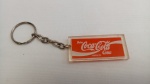 Chaveiro Colecionável Coca Cola Coke, Dupla Face Acrílico; aprox. 5,5 x 2,5cm, com marcas do tempo