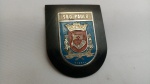 Distintivo Badge Brasão Estado de São Paulo, MOBRAL; aprox. 7 x 5,5cm, com marcas do tempo