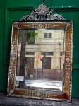 Antigo espelho veneziano  1,07 x 70  (avaria)