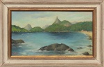CEZARDI - "Rio Antigo, Praia de Botafogo", O.S.M., assinado no canto inferior esquerdo. Med.: 21 x 39 cm.