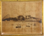 FROND, VICTOR (1821-1881). "La Gloria", Rara fotografia em grande formato, em preto e branco medindo 94,5 x 116 cm. Moldura de madeira dourada medindo 105 x 127 cm. No estado.