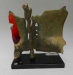 ROMILDO CARDOZO - escultura de bronze - 37cm x 30cm x 12cm
