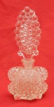 Perfumeiro de vidro em bolinhas com tampa alta. altura 19cm