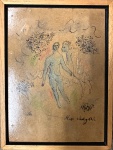 Marc CHAGALL (Attrib.) (1887-1985) - tecnica mista / cartão, medindo: 31 cm x 24 cm (todas as obras estrangeiras são considerados atribuídas automaticamente)