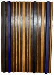 Joaquim TENREIRO (1906-1992) - escultura ripada de madeira, medindo: 40 cm x 56 cm