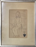 Antonio Gonçalves GOMIDE (1895-1967) - nanquim s/ papel, medindo: 27 cm x18 cm e 45 cm x 36 cm