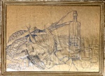 Benedito CALIXTO DE JESUS (1853-1927) - grafite s/ papel, medindo: 62 cm x 45 cm