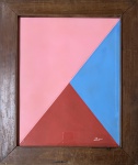 Abelando ZALUAR (1924-1987) - tecnica mista s/ cartão, medindo: 49 cm x 39 cm e 64 cm x 55 cm