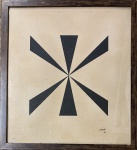Aluisio CARVAO (1920-2001) - nanquim s/ papel, medindo: 50 cm x 45 cm