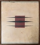Ivan SERPA (1923-1973) - tecnica mista e collage s/ papel, medindo: 43 cm x 38 cm