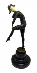 Dimitri CHIPARUS (Attrib.) (1886-1947) - linda escultura representando bailarina, medindo: 33 cm(todas as obras estrangeiras são considerados atribuídas automaticamente)