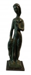 BRUNO GIORGI - Escultura em bronze patinada, medindo: 61 cm altura. Espetacular!