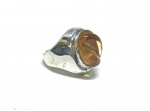 ROBERTO BURLE MARX - Maravilhosa anel em prata toda contrastada, aro 16