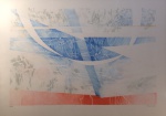 Renina Katz, Composição, litogravura tiragem 68/100, medidas 49x69cm, datada 1982, assinada cid, com moldura e proteção de vidro.