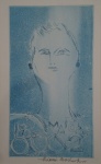 Aldemir Martins, 2000, gravura sem número de tiragem, medidas 33x20cm, datada 2000, assinada pelo artista cid, sem moldura.