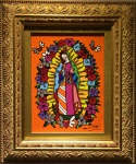 Romero Britto, Our Lady (Nossa Senhora), giclée sobre tela, tiragem 311/1000, medidas 21x16cm, datada 2011, assinada cid, com moldura, acompanha certificado emitido pelo artista.