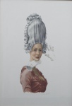 MENA BARRETO. Maria Antonieta - serigrafia P.A. - 68 x 48 cm - assinada no cid.