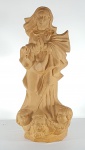 ARTE POPULAR - Escultura imagem de Nossa Senhora em Terracota. Med. 40 cm.