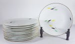 PORCELANA BRENNAND - 12 pratos rasos em porcelana. Med. 25 cm.