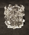 LAZY SUSAN GLASS - Vaso baixo em vidro repuxado a mão. Designer contemporâneo. Med. 10 x 10 cm. VIDE: https://www.raymourflanigan.com/clear-glass-lazy-susan-175214596.aspx