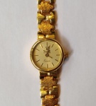 VICENCE LE TEMPS DE - Relógio feminino de ouro 18K. Pesa 19 gramas. Funcionando.