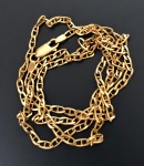 Ouro 18k - Belíssimo cordão modelo Gucci, de ouro 18k, medindo aberto 60cm. PT. Aprx.  14g.