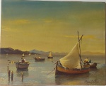 Tela óleo sobre tela Rafaelo Casttelani , assinado - Medidas: 40x33 cm