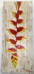 Quadro em madeira pintado -  Medidas: 44x1,0 cm