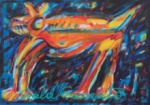 IVALD GRANATO, "Xer", a.s.t., 70 x 100cm, assinado, datado e localizado SP 1993. Reproduzido no catálogo de Soraya Calls Leilões/RJ.