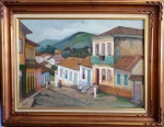 OMAR PELLEGATTA,  Ouro Preto, o.s.t., 50 x 70cm, assinado.