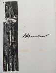 Hansen Bahia - Primeira folha de tiragem especial editado em 1958 do Livro "Navio Negreiro", tiragem de somente 50 exemplares, sendo esta folha de nº 10, com assinatura de Hansen. Medidas: 42 cm x 29 cm.
