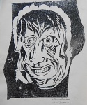 Hans Steinhaner (Artista Plástico alemão e amigo de Hansen Bahia) - Xilogravura original assinado e datado de 1978, à lápis pelo próprio artista. Obra sem moldura, medindo: 63 cm x 45 cm.