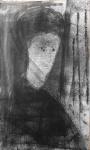 Maria Tereza Vieira - Técnica mista sobre papel, assinada no canto inferior direito e datada de 1962. Obra sem moldura: 47,5 cm x 39 cm.