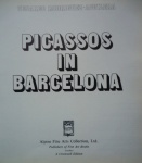 Picassos In Barcelona - Livro de capa dura editado em 1988, com 246 páginas ricamente ilustradas. Lombada danificada.