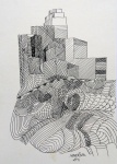 Maurino Araujo - Desenho sob papel - 2011 - Medidas 30 x 21 cm