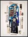 Rones Dumke  "MAX" - Técnica mista - da série Ocidentes e Orientes - Medidas 18 x 58 cm - Assinado no cid
