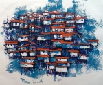 Domicio Pedroso - Favela VII - Litogravura PI - Medidas 37 x 32 cm - acid - 1988