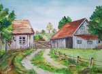 Artista desconhecido - Aquarela - Medidas 24 x 33 cm