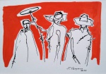 J. Carneiro - 2010 - desenho sobre papel - Medidas 16 x 22 cm