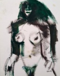 Rogerio Dias  - Pintura sobre papel - Medidas 26 x 20 cm
