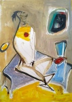 Roni Belinho - Pintura sobre cartão - Medidas 42 x 30 cm