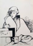 Lina Yara - Nanquim - Medidas 21 x 16 cm